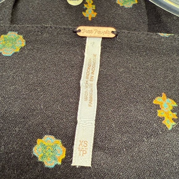 Free People Black and Gold Patterned Romper Size XS - Picture 14 of 15